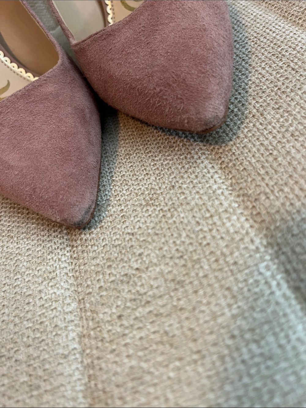 Sam Edelman Dusty Rose Suede Pointed-Toe Heels - Picture 8 of 9